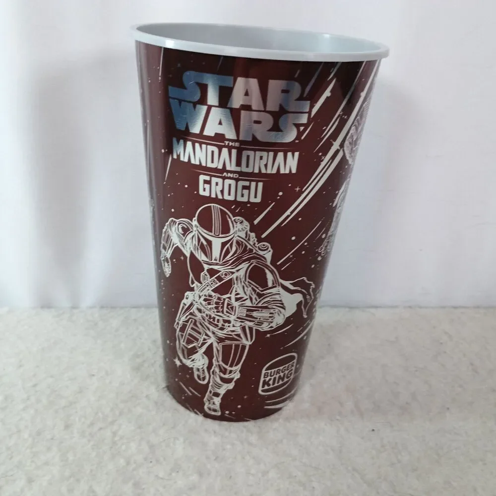 2026 Burger King Star Wars Mandalorian Grogu Rust Cup Din Djarin Collectible